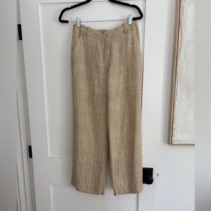 Vintage St John Sport linen wide leg pants